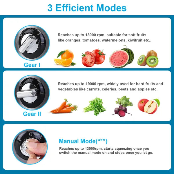 1000W Ultra-Power Centrifugal Juicer