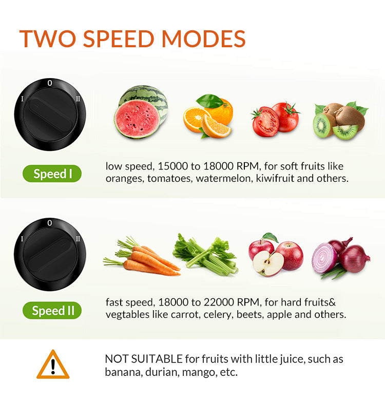 800W Dual-Speed Centrifugal Juicer