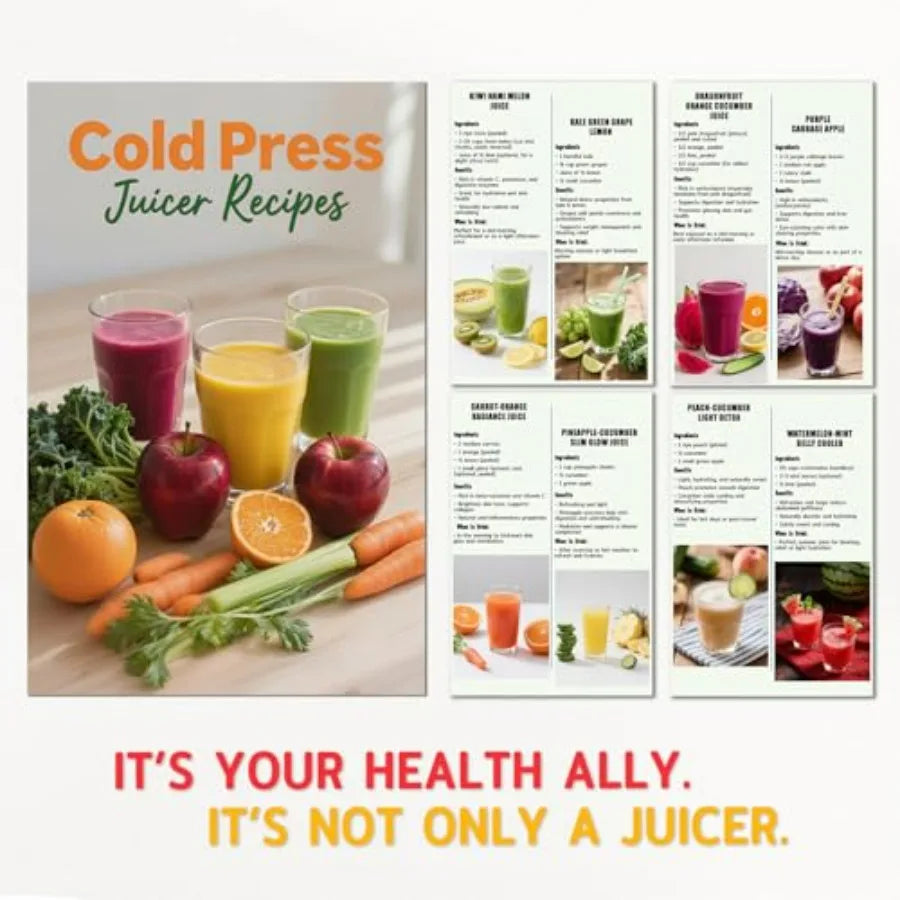Cold Press Juicer <500ml – Electric Slow Masticating
