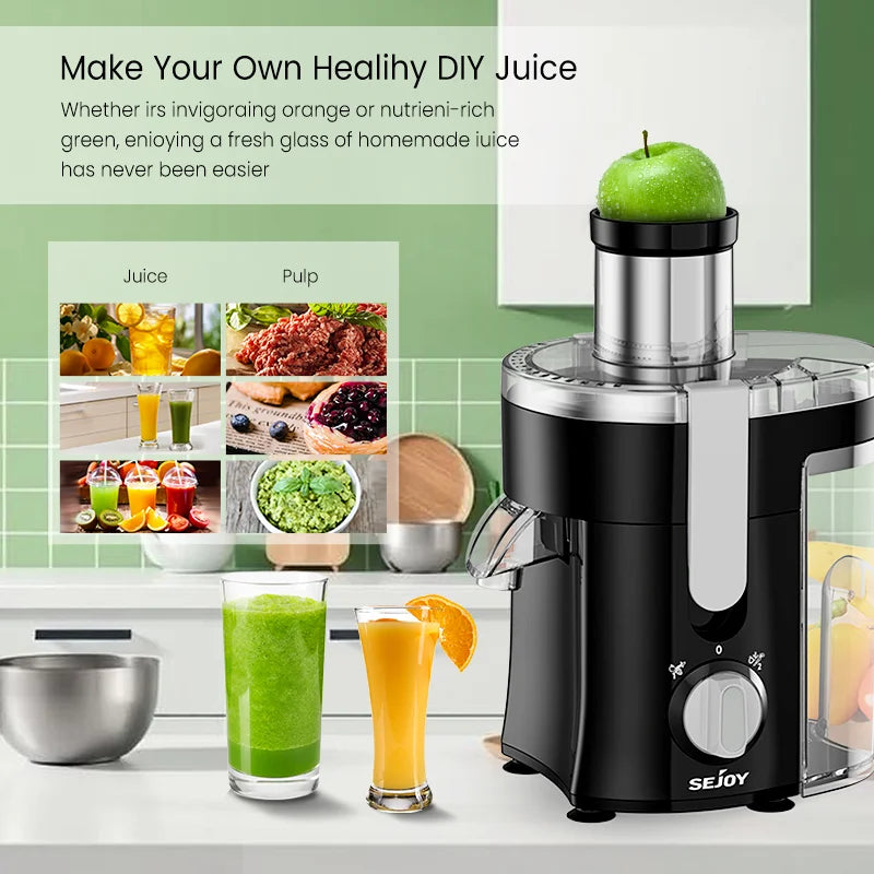 SEJOY Twin-Gear Juicer 500–1000ml
