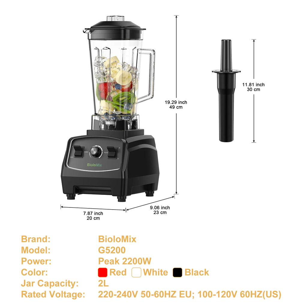 Biolomix G5200 Blender 2L- 6-Blade Multi-Purpose