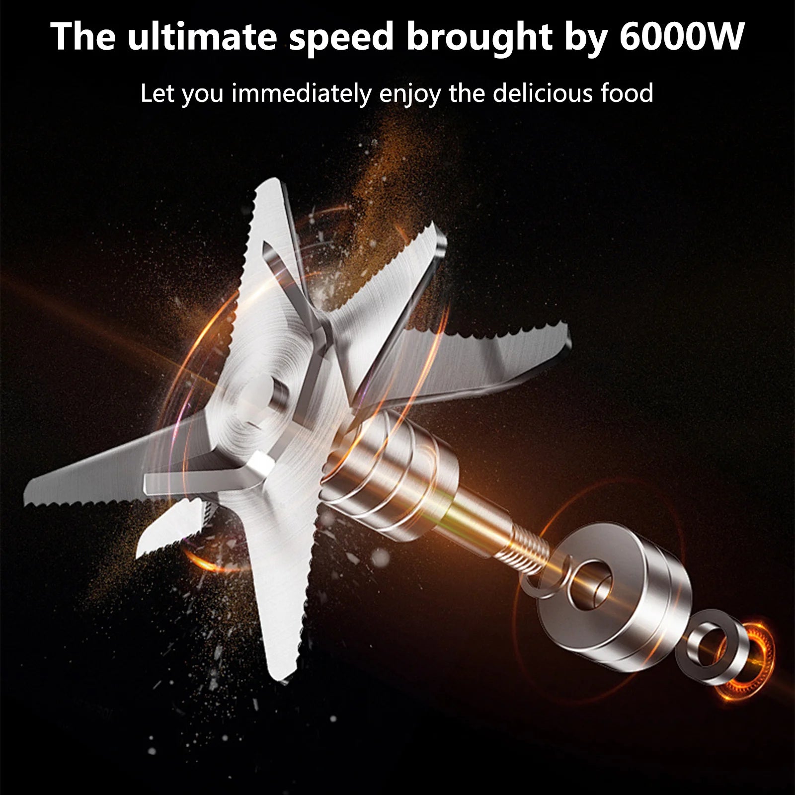 Betuyoo 6000W Blender 2.5L – High-Speed