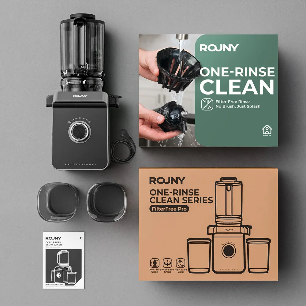 ROUNY Filter-Free Cold Press Juicer