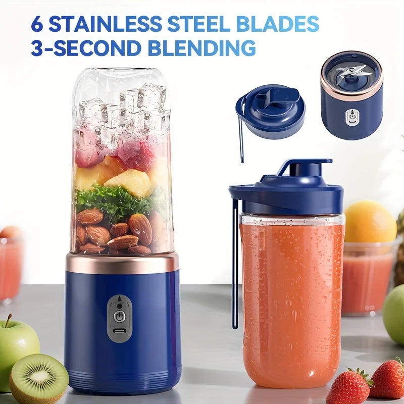 400ML Compact Portable Smoothie Blender with Auto-Clean