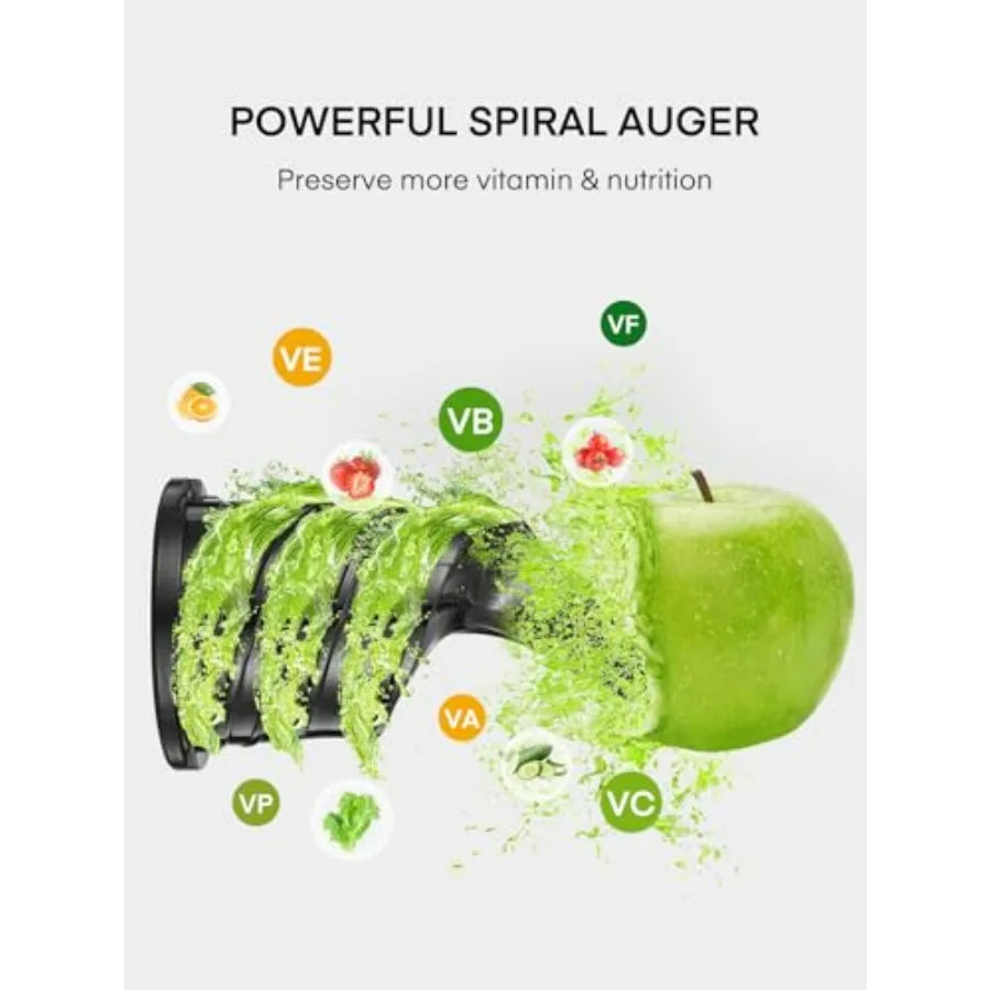 5.4" Cold Press Slow Masticating Juicer – High Yield