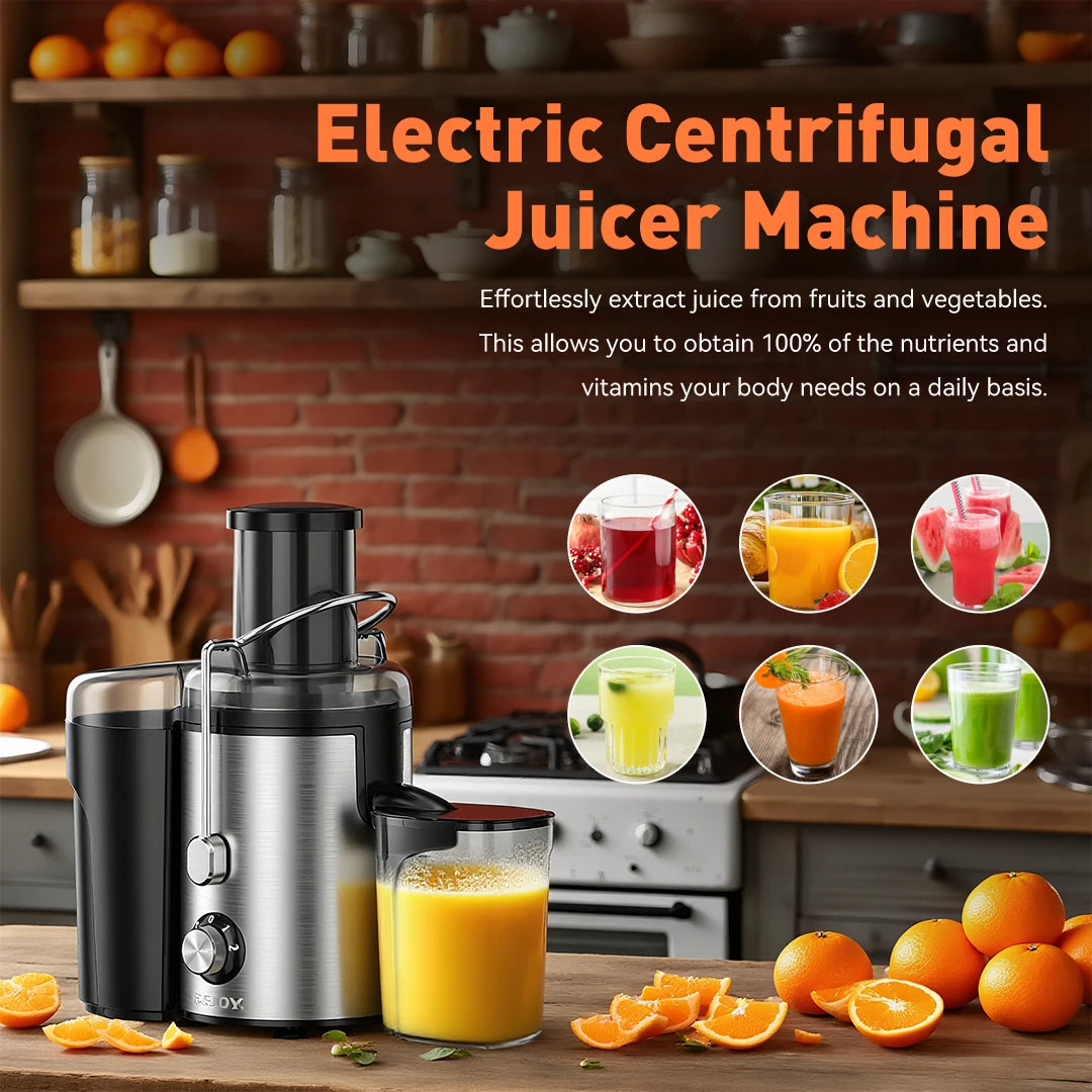 SEJOY Twin-Gear Juicer 500–1000ml