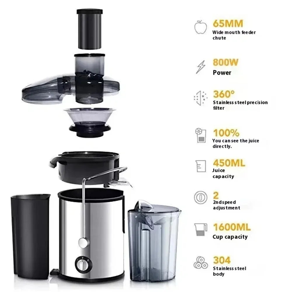 800W High-Power Centrifugal Juicer