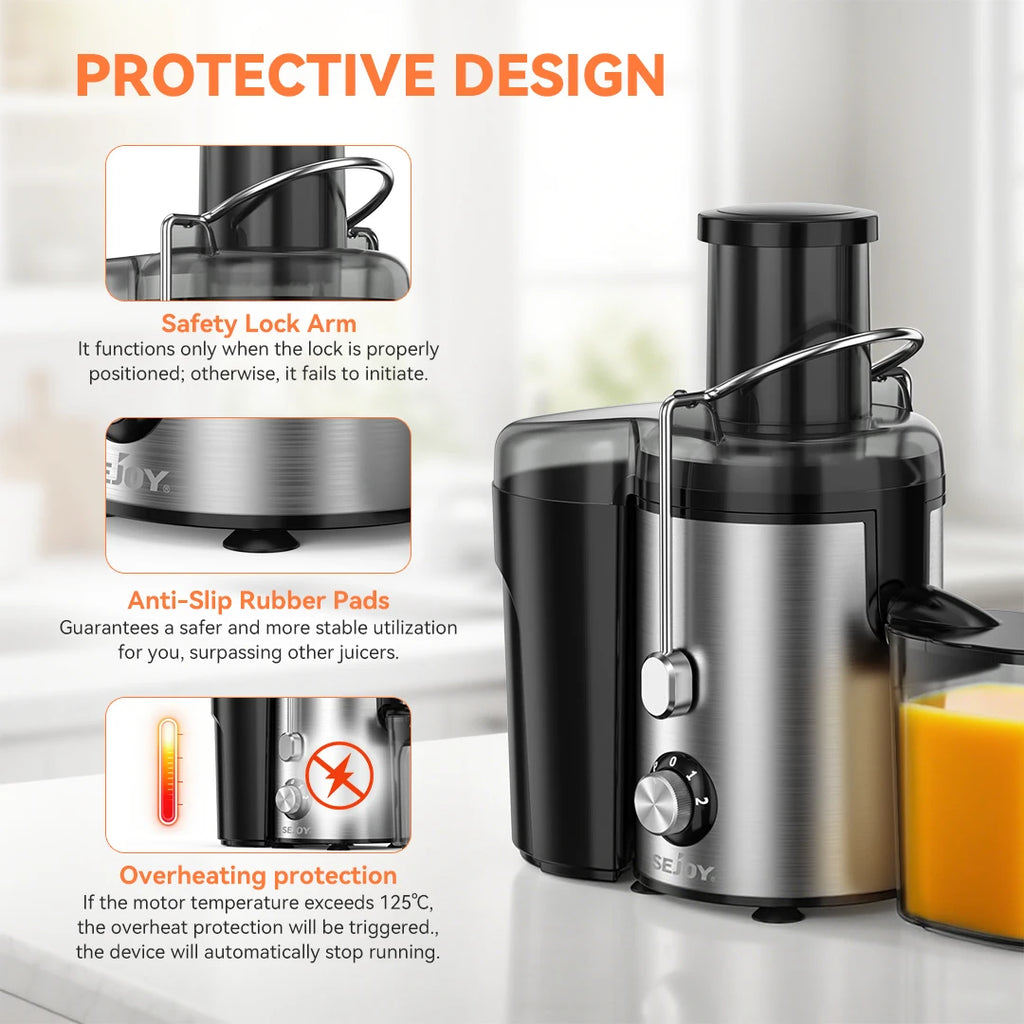SEJOY Twin-Gear Juicer 500–1000ml