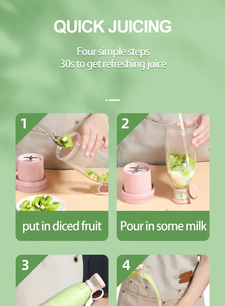 Mini Portable Smoothie Blender Machine USB