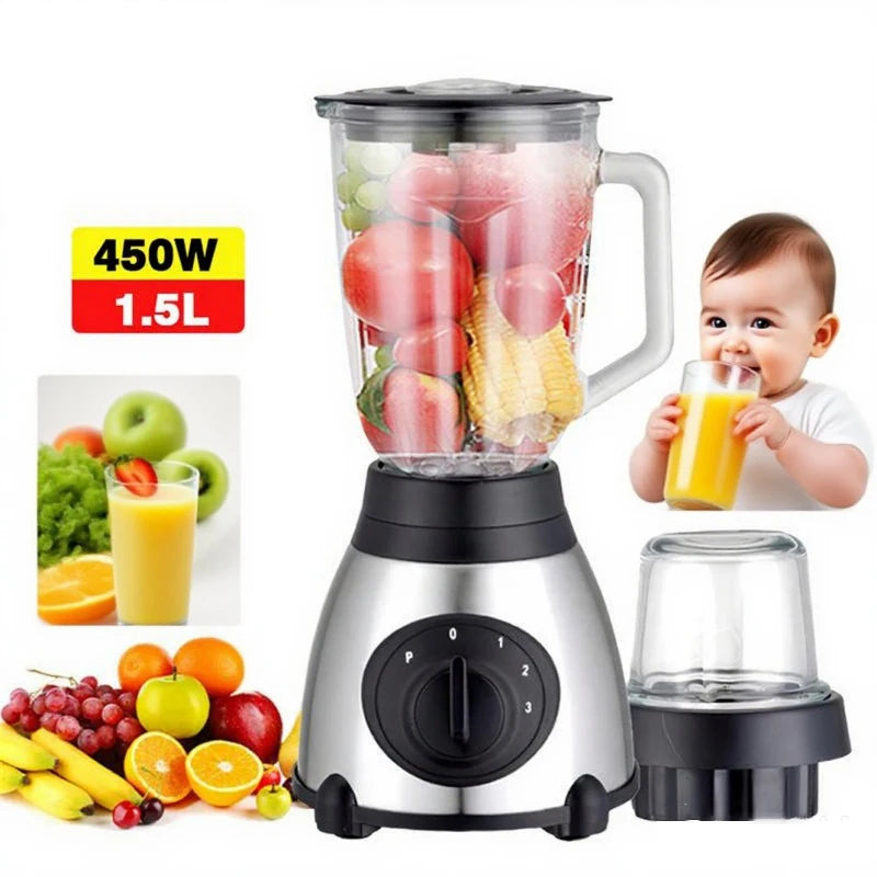 GECOFEER 450W Blender 1.5L – Smoothie Maker