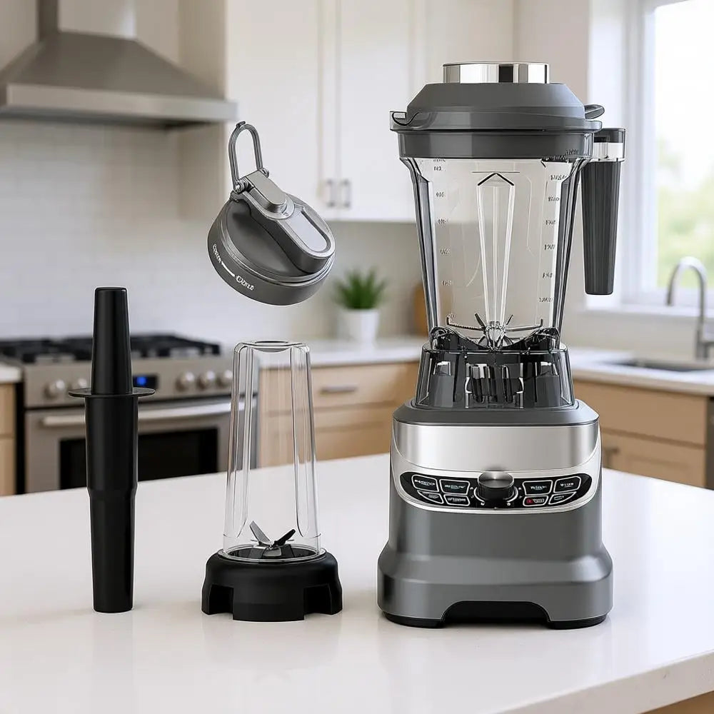 XMSJ 220V Blender 1.85L 2-in-1 Smoothie & Ice Crusher