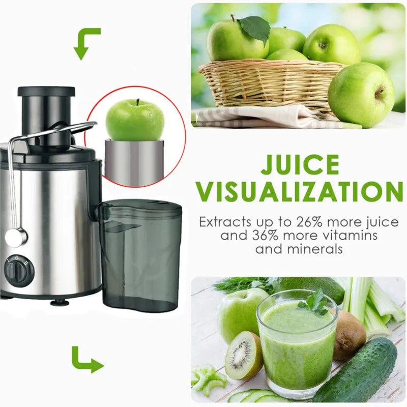 Compact Centrifugal Juicer with Large Chute
