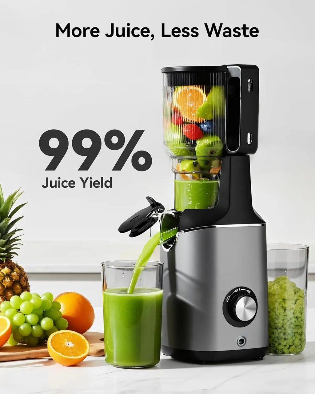 Cold Press Juicer 400W 500–1000ml – 5.6” Wide Chute