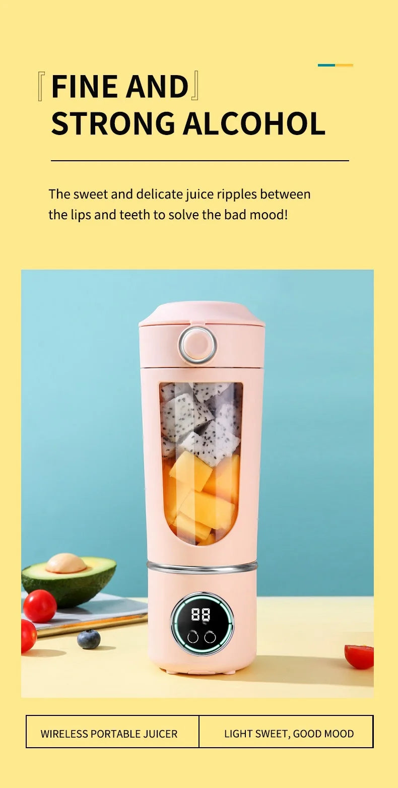 Large-Capacity Portable Smoothie Blender 700ml