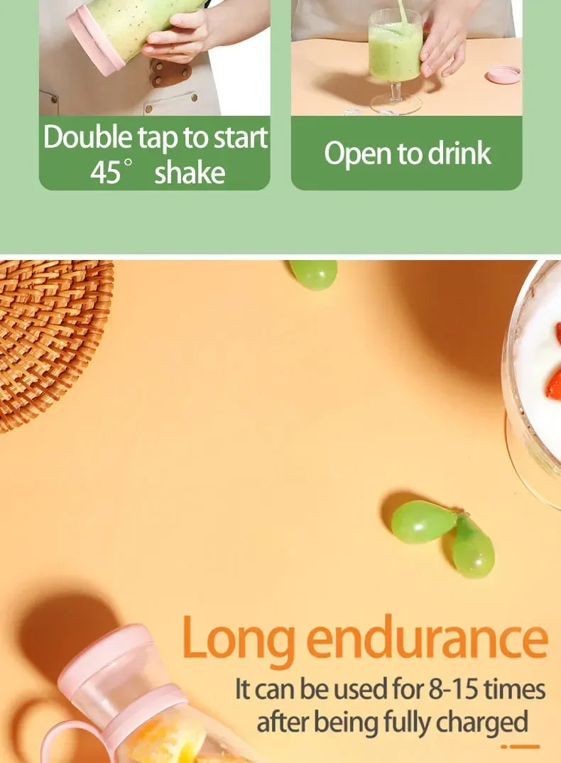 Mini Portable Smoothie Blender Machine USB