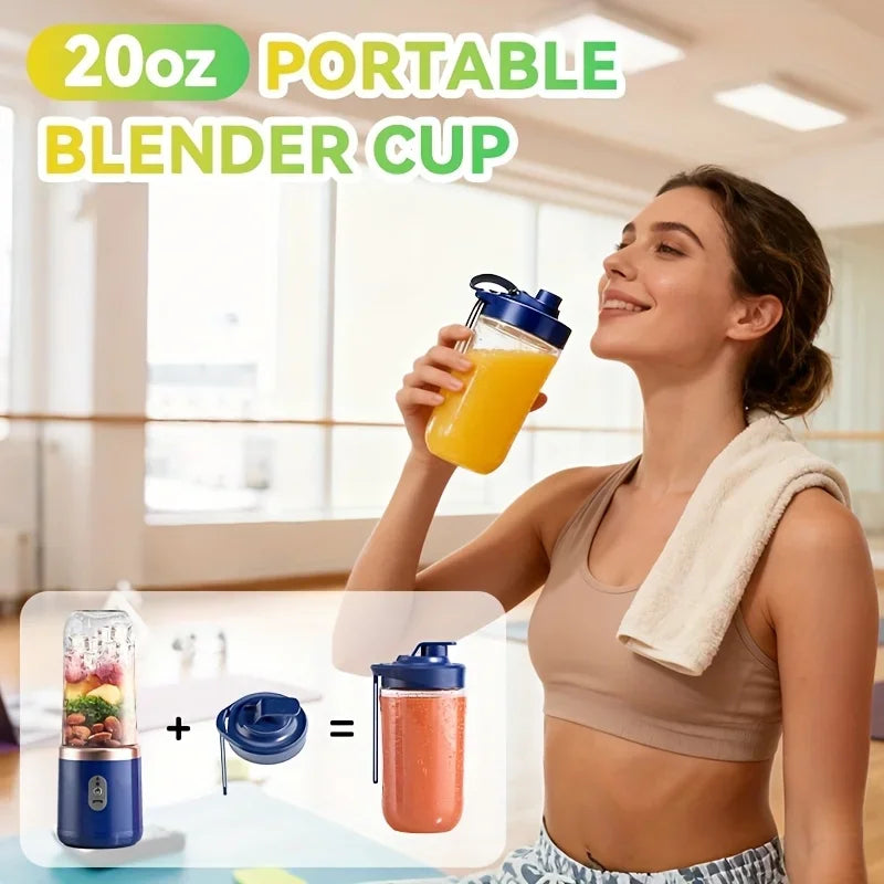400ML Compact Portable Smoothie Blender with Auto-Clean