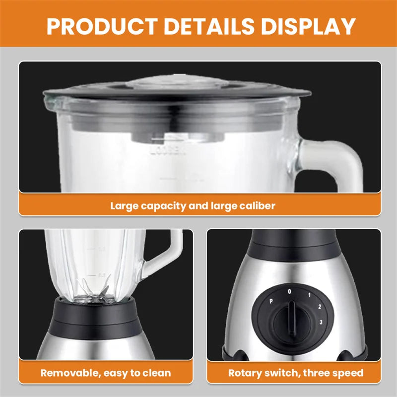 GECOFEER 450W Blender 1.5L – Smoothie Maker