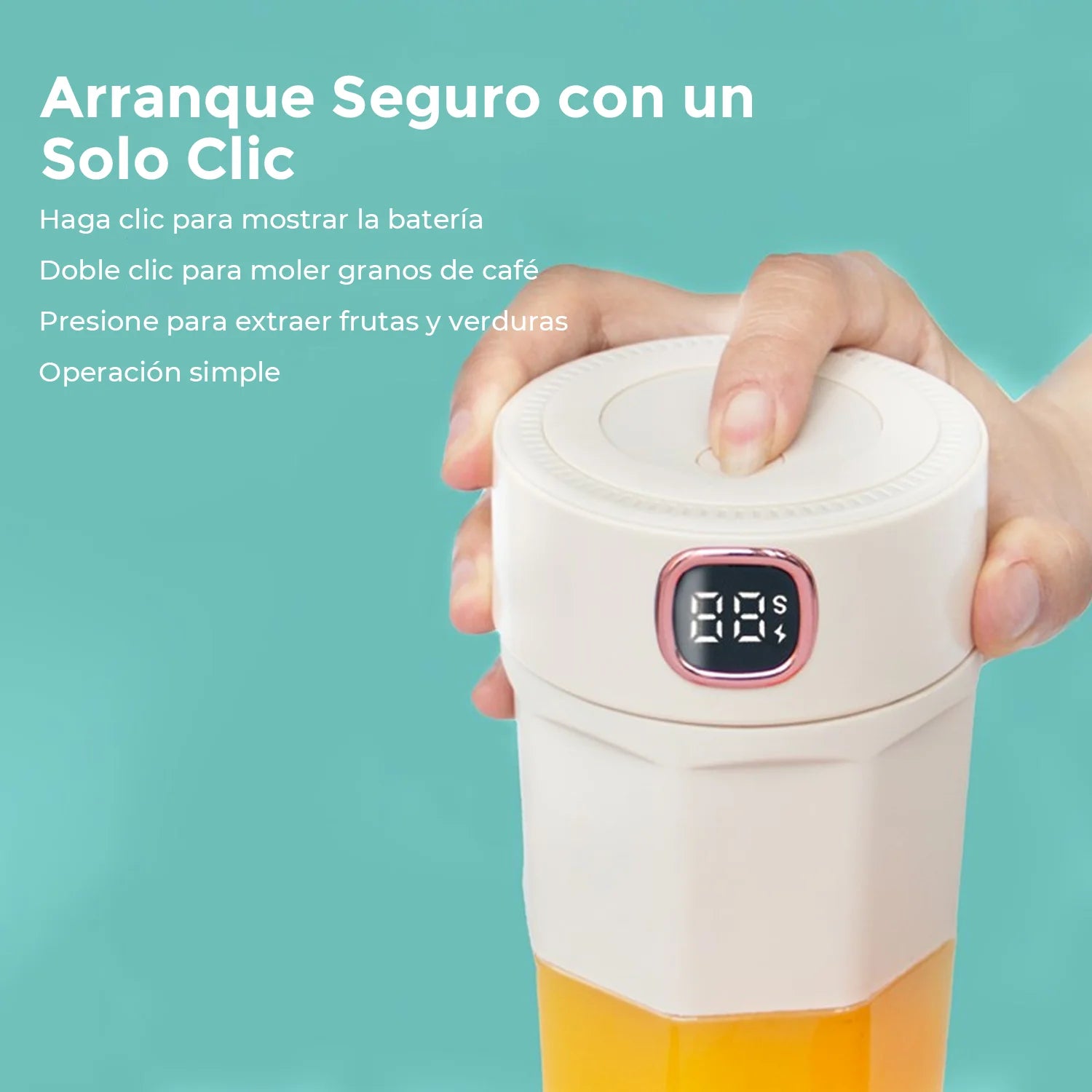 Compact Portable Smoothie Blender with 10 Blades
