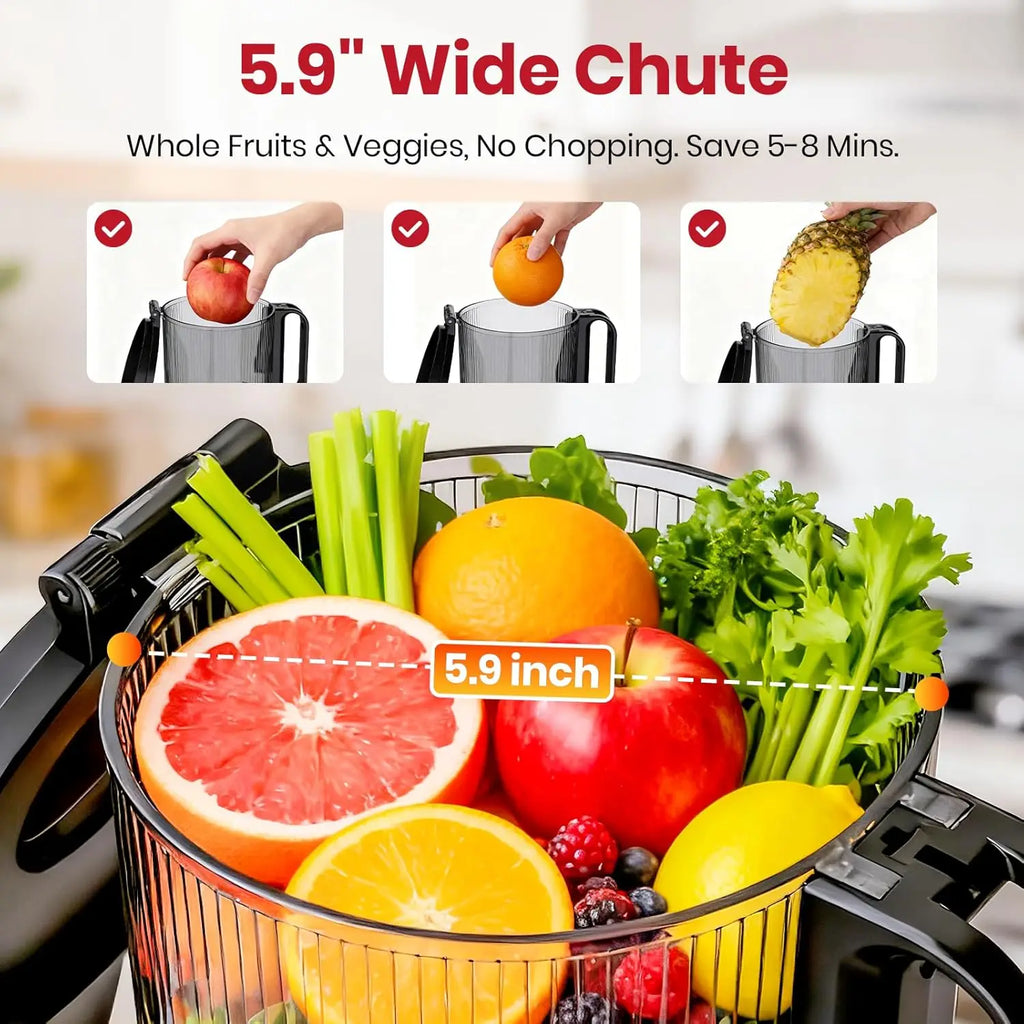 XMSJ 501-800W Cold Press Juicer 1L – Whole Fruit