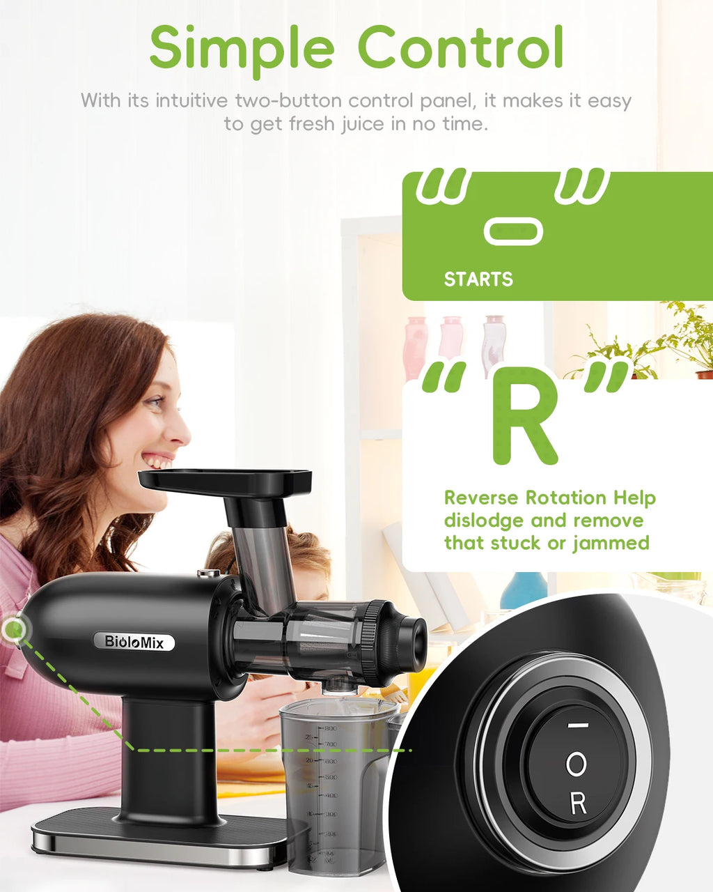 BioloMix Cold Press Slow Juicer