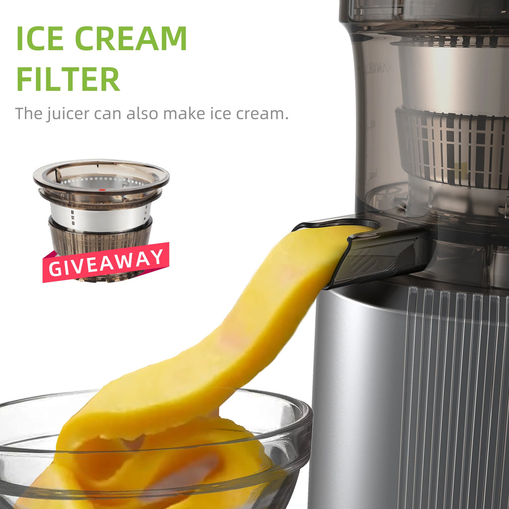 BioloMix Cold Press Juicer Large Feed Chute