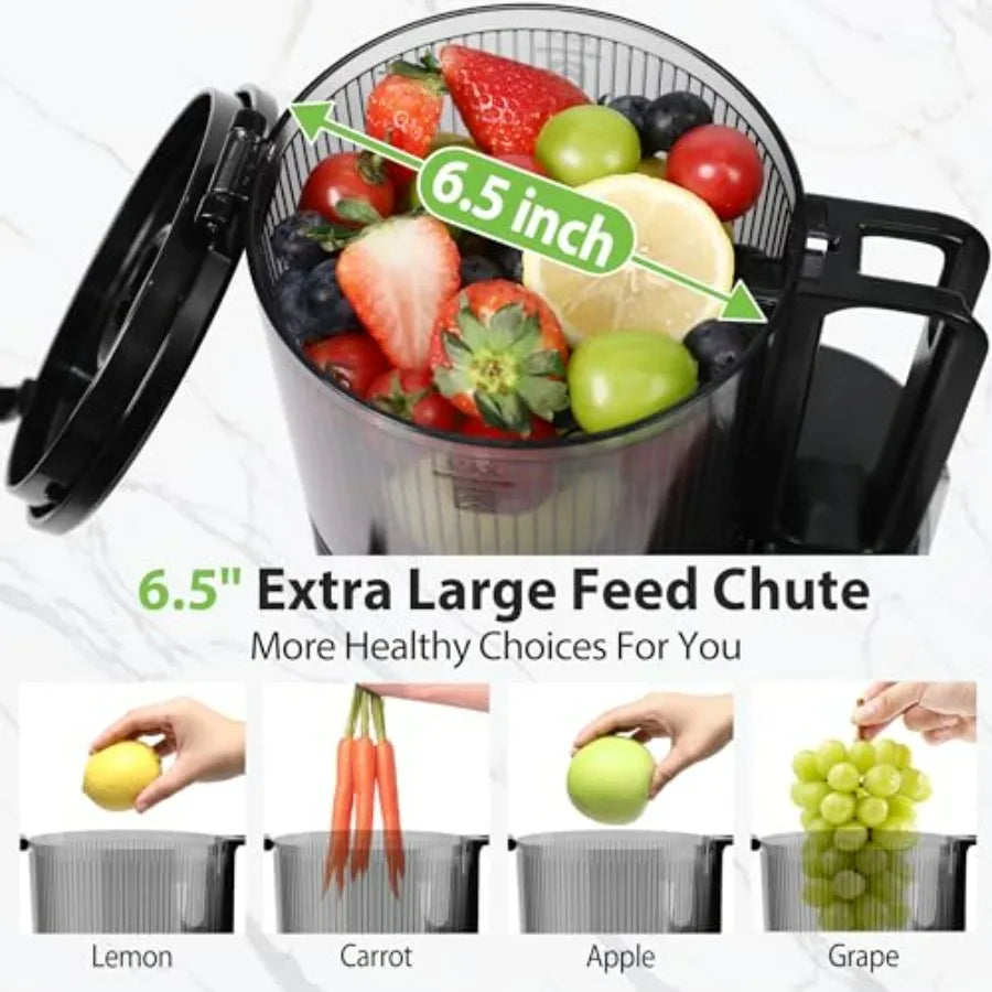 Cold Press Juicer <500ml – 6.5” Extra Large Feed Chute