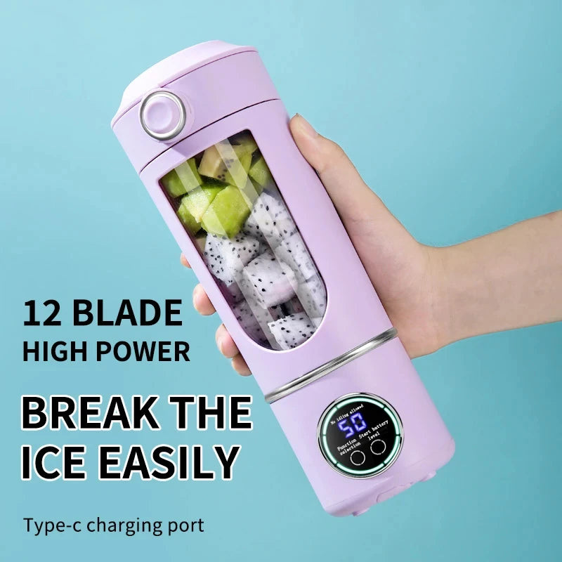 Large-Capacity Portable Smoothie Blender 700ml