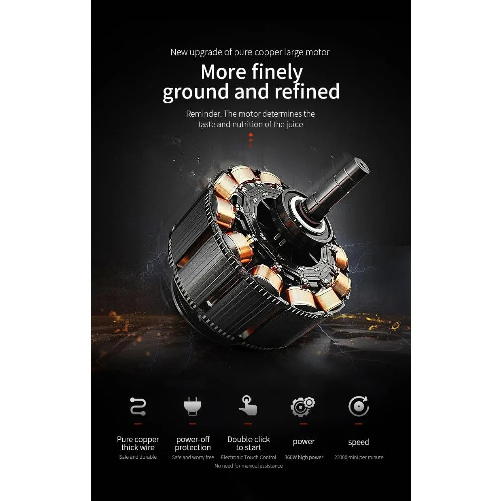 High-Power Portable Smoothie Blender
