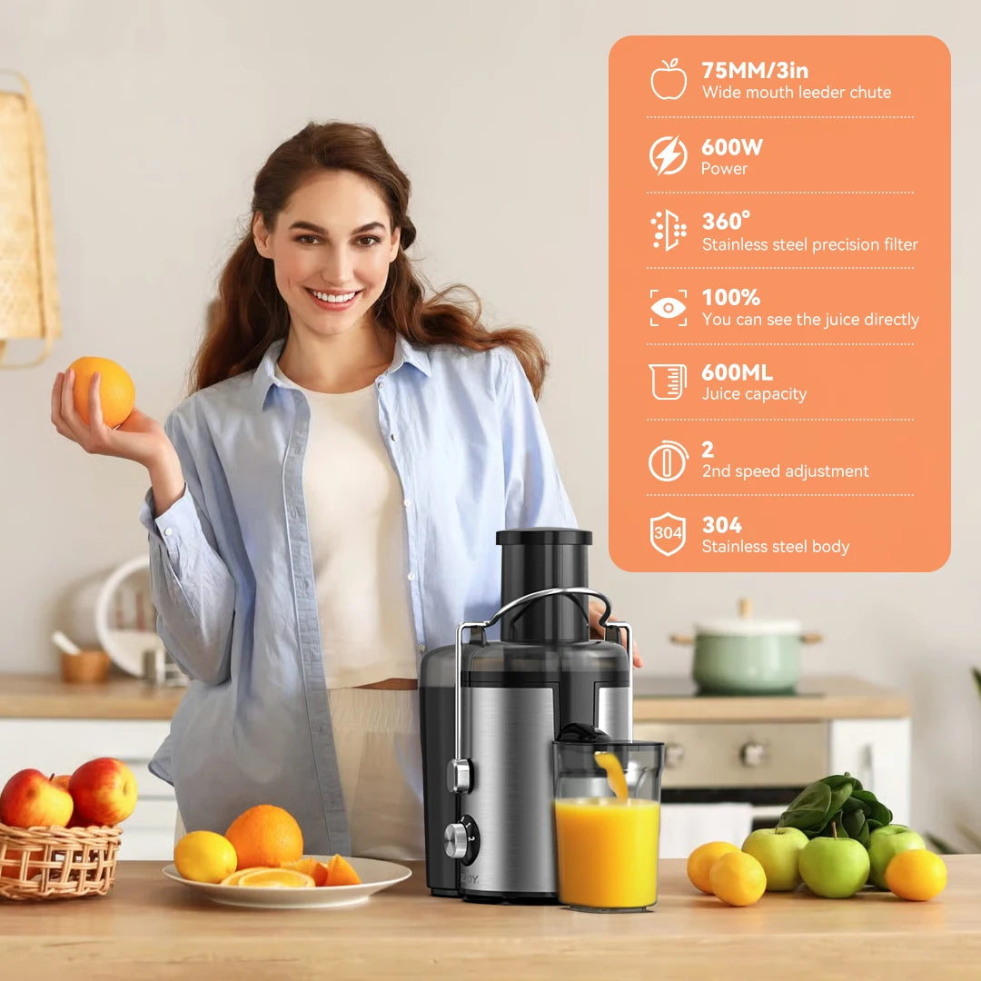 SEJOY Twin-Gear Juicer 500–1000ml