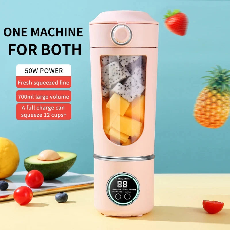 Large-Capacity Portable Smoothie Blender 700ml