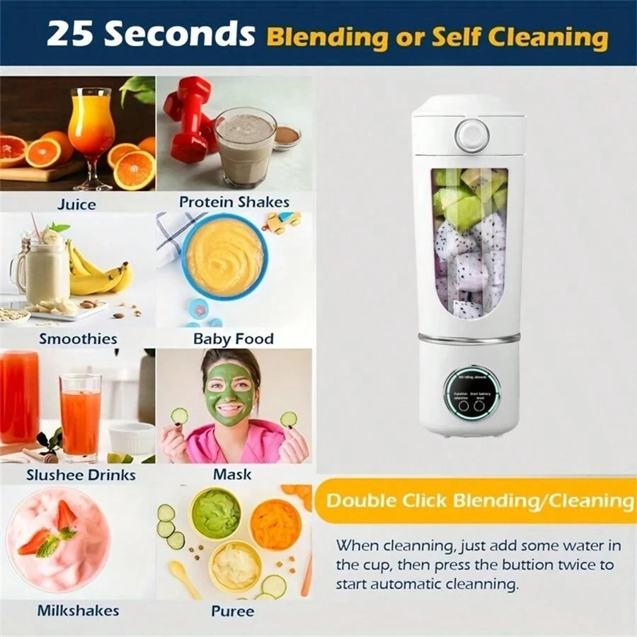 Large-Capacity Portable Smoothie Blender 700ml