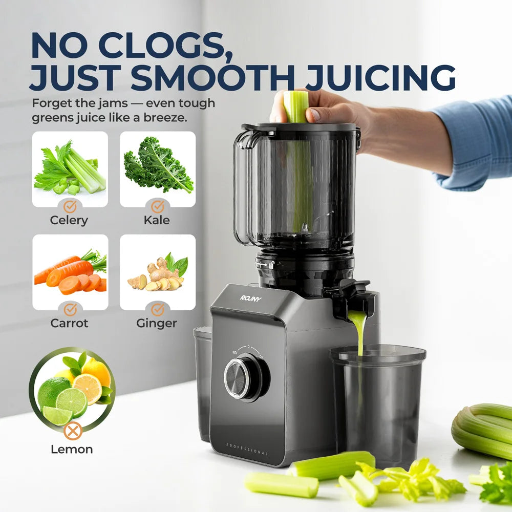 ROUNY Filter-Free Cold Press Juicer