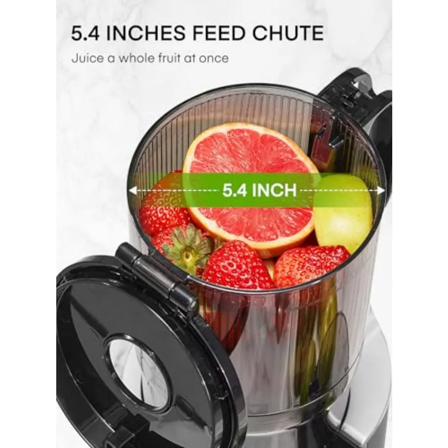 5.4" Cold Press Slow Masticating Juicer – High Yield
