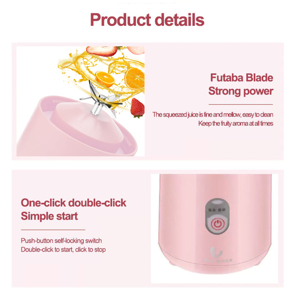 Usb Rechargeable Portable Blender 500Ml