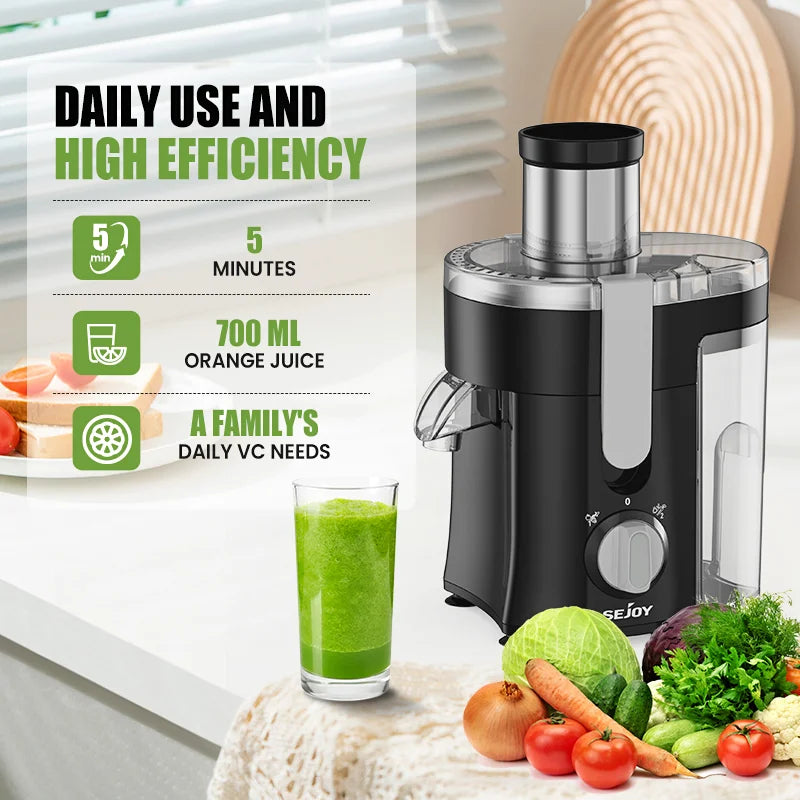 SEJOY Twin-Gear Juicer 500–1000ml