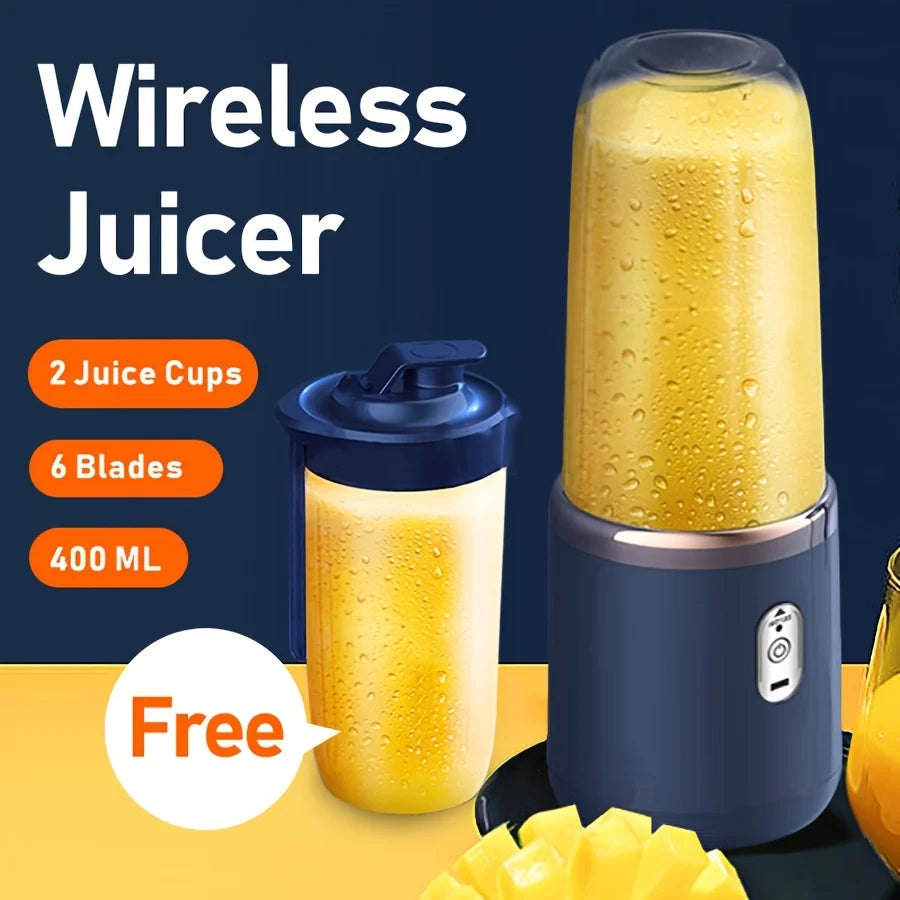 400ML Compact Portable Smoothie Blender with Auto-Clean