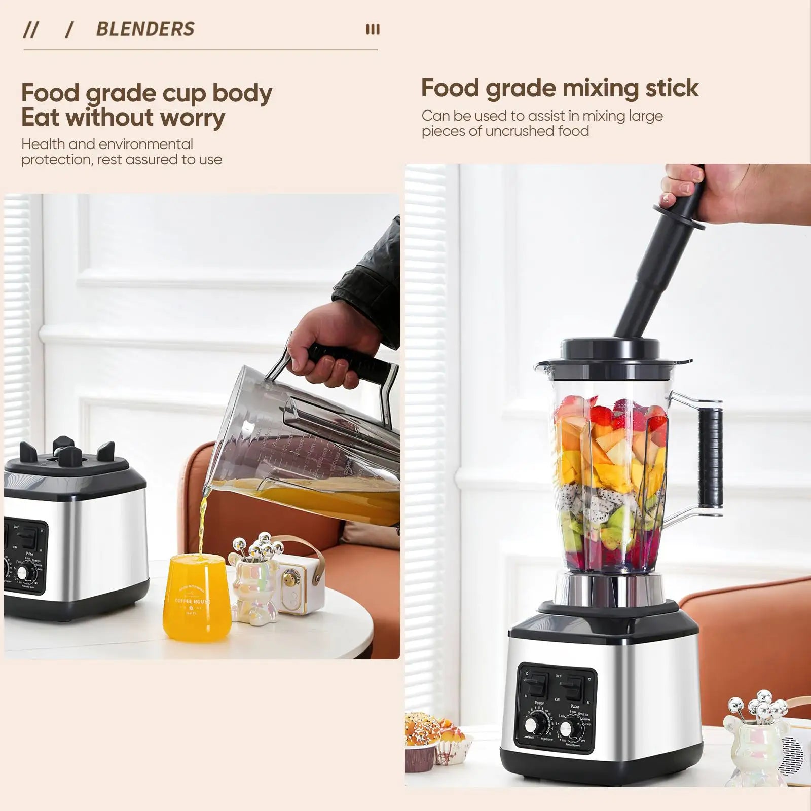 Avehrit 9500W Blender 3L – 3-in-1 Multi-Function