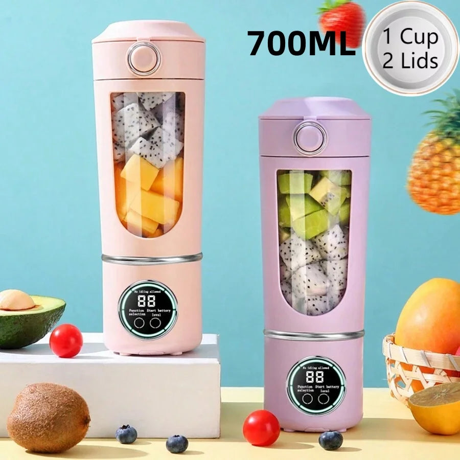 Large-Capacity Portable Smoothie Blender 700ml