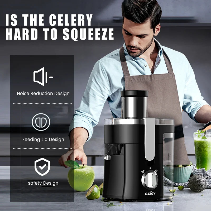 SEJOY Twin-Gear Juicer 500–1000ml