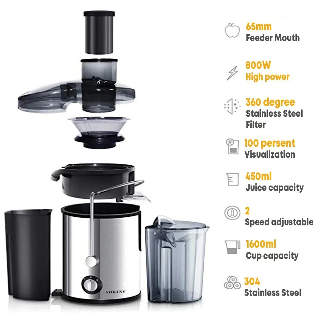 800W Dual-Speed Centrifugal Juicer