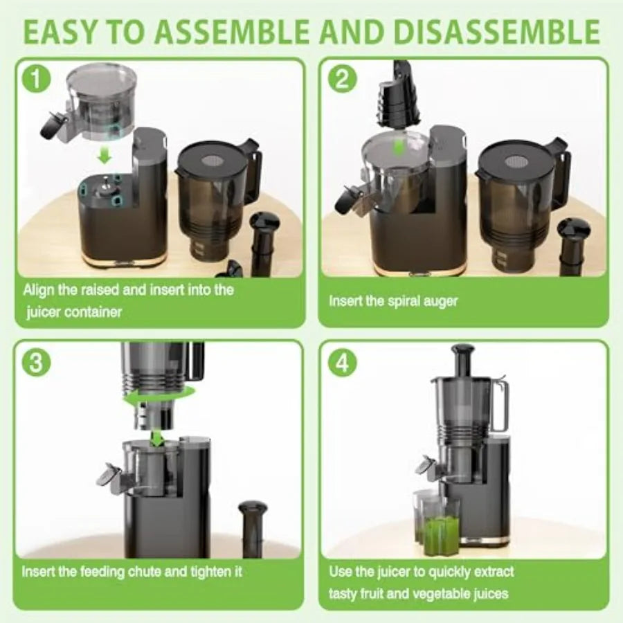 Cold Press Juicer <500ml – 6.5” Extra Large Feed Chute