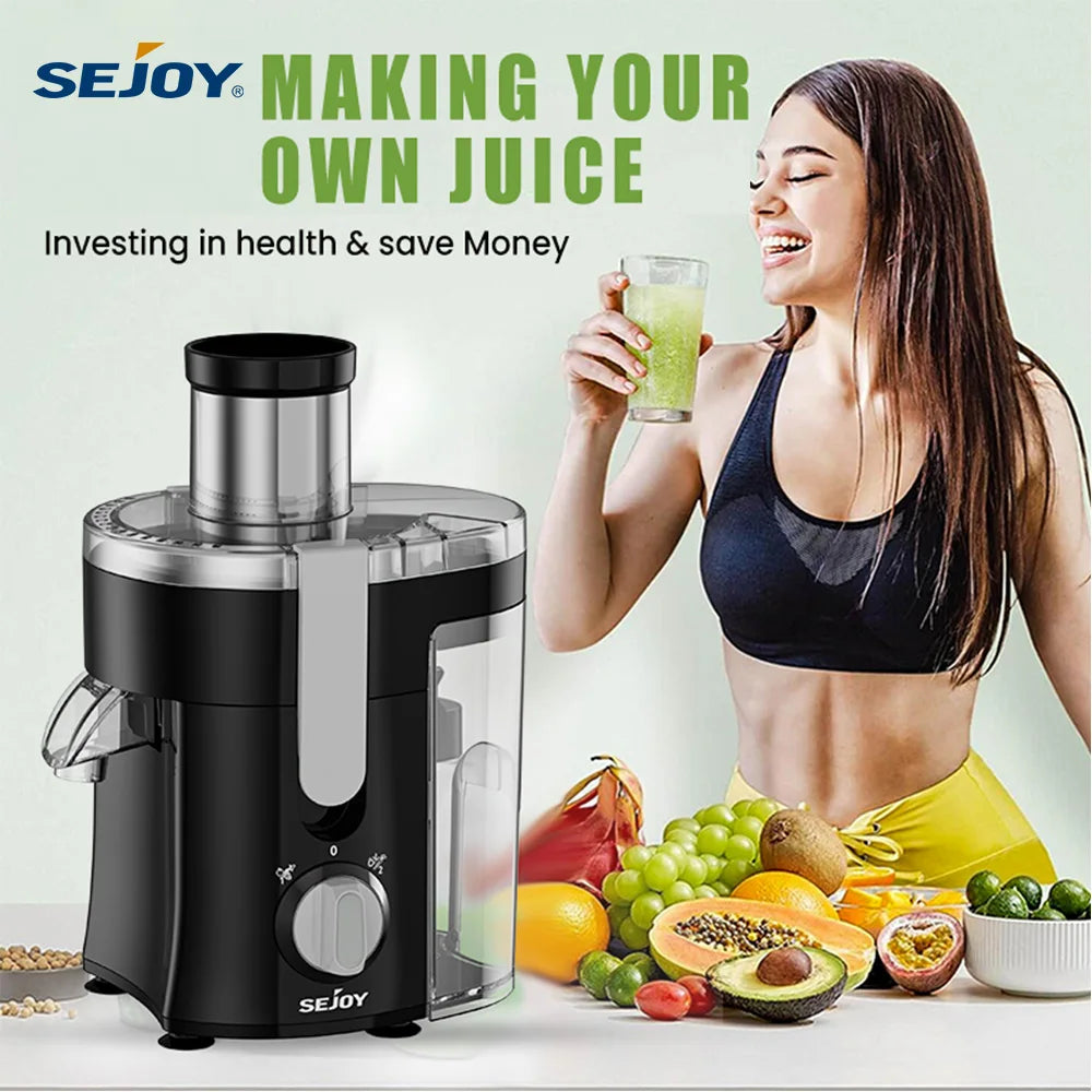SEJOY Twin-Gear Juicer 500–1000ml