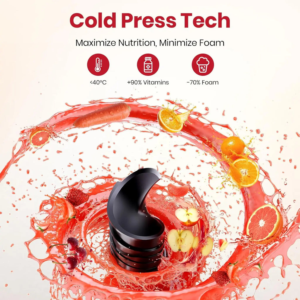 XMSJ 501-800W Cold Press Juicer 1L – Whole Fruit